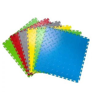 PVC and PP Interlocking Garage Floor Tiles with Smooth Grate Surface