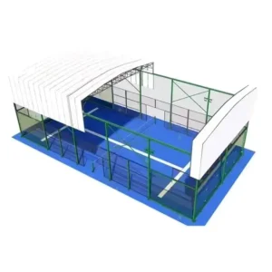 Padel Court Super Panoramic Padel Tennis Court Cover Roof Panoramic Cancha Padel Court With Integrated Electric Roof