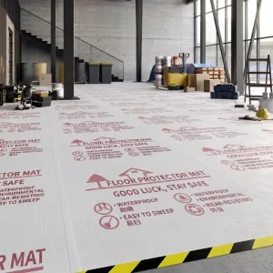 Paint-Proof Waterproof Temporary Flooring Over Carpet Padded Floor Covering