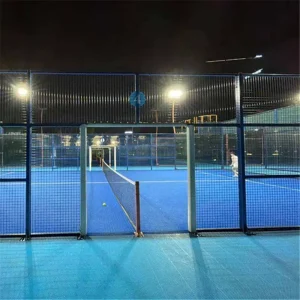 Panoramic Blue Artificial Grass Flooring for Tennis and Paddle Courts