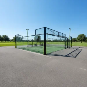 Panoramic Padel Court with Roof Cover, Padel Court Flooring and Accessories