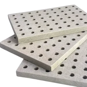 Perforated Acoustic Fiber Reinforced Calcium Silicate Cement Boards Sound Proof and Sound Absorbing