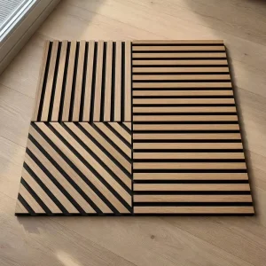Perforated Acoustic Panel 600x600mm High Density Sound Absorbing Felt Board Wall Decoration