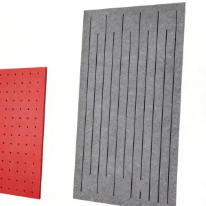 Perforated Polyester Acoustic Panel Sound Absorbing Panels Fiber Custom Wall Tiles Sound Deadening Panels for Studio