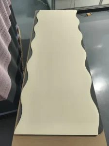 Personalised Non-slip Thick Print Natural Rubber Exercise Gym Pilates Wave Shape PU Yoga Mats for Pilates Studio