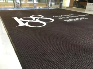 Personalized Modern Eco-Friendly Waterproof Non-Slip Commercial Logo Mats for Offices & Retail Stores Customizable Sizes