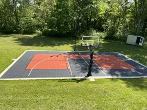 Pickleball Basketball Court Interlocking Sports Flooring Tiles 1.5cm Thick