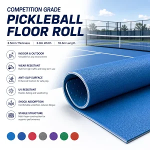 Pickleball Court Surface Flooring With Wear Resistant Anti Slip Texture for Indoor Outdoor Sports Facilities