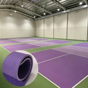 Pickleball PVC Floor Indoor Outdoor PVC Vinyl Portable Pickleball Court Plastic Flooring Mat Factory Direct Sale