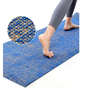 Pilates Exercise Gym Home Sport Yoga Mat Natural Rubber Anti-Tear Eco-Friendly Jute Cotton Yoga Mat