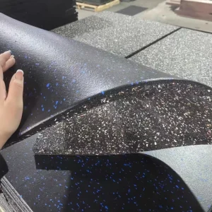Piso De Borracha Shock-Absorbing Waterproof Slip-Resistant Rubber Mat for Gym Fitness Garden Hall Flooring