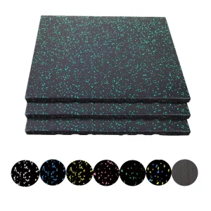 Piso De Borracha Waterproof Eco Friendly Shock Absorbing Rubber Mat for Gym Fitness Garden Hall Flooring