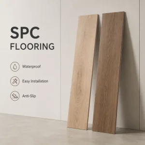 Piso Spc Click Luxury Vinyl Plank Flooring Waterproof Rigid Core 4mm 5mm Wood Look Anti Scratch for Indoor Decoration Use