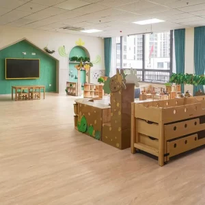 Plank Flooring Floor Wood Plastic Decking WPC Flooring Click Vinyl PVC Graphic Design Contemporary Indoor