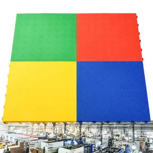 Plastic Click-Lock Interlocking Anti-Slip Fireproof Waterproof Indoor/Outdoor Garage Floor Mats