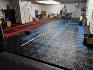 Plastic Flooring Anti Car Wash Slip Interlocking Drainage Garage Mat Industrial Floor Tiles