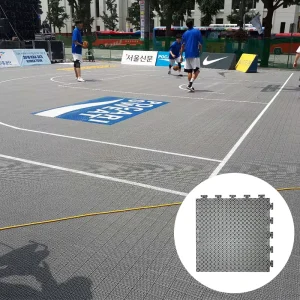 Plastic Flooring Sport Court Tiles Interlocking PP Tiles Basketball Flooring Anti Slip Interlocking Drainage Garage Floor Tiles