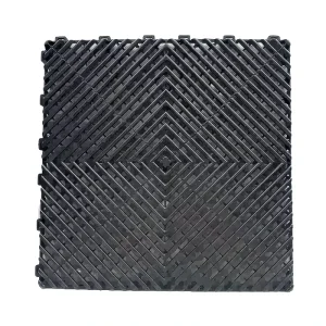 Plastic Flooring Tiles Water Resistant Anti-Slip 18mm Thick Eco-Friendly Garage Shed Flooring Click Installation