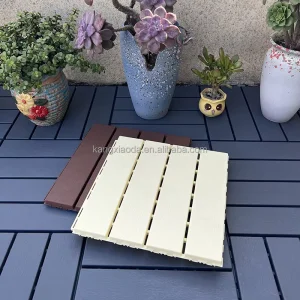 Plastic Interlocking Deck Tiles 12″x12″ Waterproof Outdoor Flooring