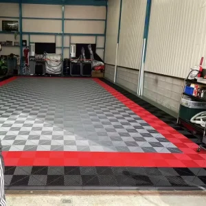 Plastic Interlocking Garage Floor Tiles with Edges and Corners