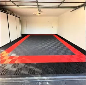 Plastic PP Interlocking Flooring Mats for Workshop, Car Repair, Detailing Shop, Garage