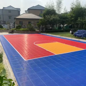 Plastic PP Interlocking Suspended Soccer Flooring Tiles for Outdoor Sports