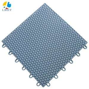 Plastic PP Modular Flooring for Outdoor Sports Fields Easy Install Interlocking Sports Flooring