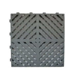 Plastic PP Modular Interlocking Garage Floor Grate Tiles