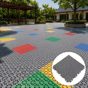 Plastic Playground Sports Flooring Tiles for Preschool Recreation Areas and Activity Centers