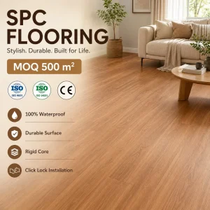 Plastic SPC Flooring Wear-Resistant High-Hardness 7mm/8mm/10mm for Residential Use