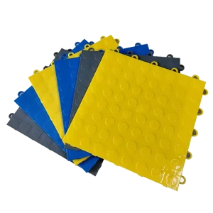 Plastic Waterproof Click Lock Flooring Tiles for Garage Warehouse Hall Office Indoor Use