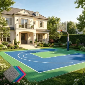 Plastic Waterproof Interlocking Flooring Tiles for Sports Flooring and Basketball Courts