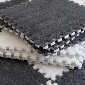 Plush Interlocking Tiles Non-Toxic Foam Anti-Slip Mats Portable Waterproof Gym Floor Mats