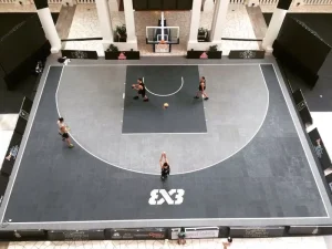 PolyPropylene 305x305x19mm Eco Friendly Waterproof Fireproof Outdoor Garden Interlocking Flooring Tiles Basketball Court for