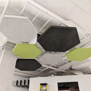 Polyester Fiber Acoustic Panel Acoustic Ceiling Hanging Panels Sound Absorbing Acoustic Cloud Baffles