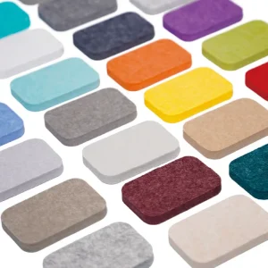 Polyester Fiber Acoustic Panel Hexagon Honeycomb Custom Shape 3D Model Modern Office Hotel Apartment Sound Absorbing Wall NRC