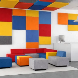 Polyester Fiber Acoustic Panels for Offices & Home Theaters Wall & Ceiling Decor Sound Absorbing Panels with Easy Installation