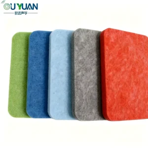 Polyester Fiber Eco friendly Rectangular Acoustic Panel Suitable for Recording Studios Office Partitions and Home Theater Rooms