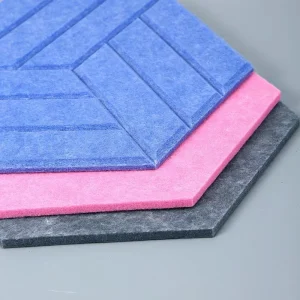 Polyester fiber sound absorbing board sound insulation material recording studio flame retardant polyesterfeltceilingwallpanel