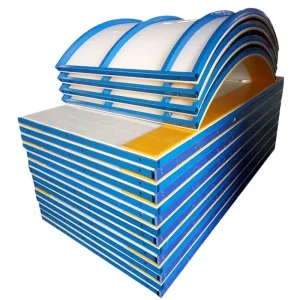 Polyethylene Plastic Guardrail for Simulation Ice and Roller Skating Rinks, Impact-Resistant Corrosion-Resistant Non-Slip