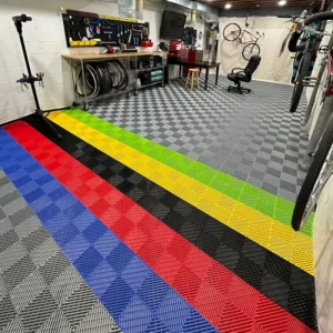 Polypropylene Interlocking Floor Tiles for Garages and Warehouses Anti-Slip Wear-Resistant Load-Bearing