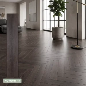 Popular Embossed Wood Grain Waterproof Click Lock SPC Vinyl Flooring Luxury SPC Flooring for Living Room