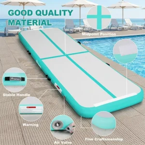 Portable Air Track Mat Anti Tear Beach Water Sports Mat RoHS Certified Gym Mat Inflatable Mat for Entertainment
