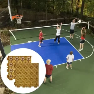 Portable Anti slip Volleyball Skating Rink Playground Outdoor Soundproof Detailing Tiles Floor