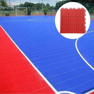 Portable Artificial Grass Interlocking Sports Flooring with Waterproof Surface