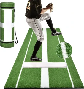 Portable Cricket Pitch Mat Artificial Turf Roll with Carry Strap 18 Lb