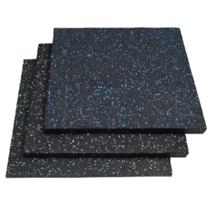 Portable Durable Eco-Friendly Rubber Floor Mats for Gym Equipment, 100x100cm, Residential Flooring