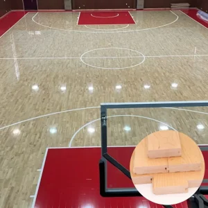 Portable Hardwood Basketball Flooring Indoor Wood Interlocking for Multi Sport Game for Indoor Court Basket volleyball badminton