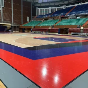 Portable Indoor Sports Floor Durable Termite Proof Wooden Basketball Court High Density Soft Waterproof and Fire Resistant