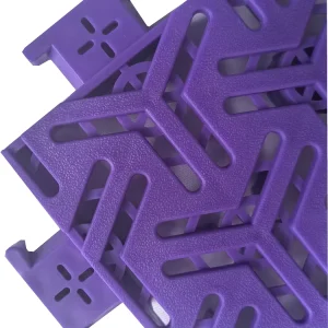 Modular Interlocking PP Tiles for Outdoor Basketball Courts, Easy-install Suspended Sports Flooring with Shock Absorption
